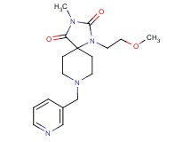 1-(2-methoxyethyl)-3-methyl-8-(3-pyridinylmethyl)-1,3,8-triazaspiro[4.5]decane-2,4-dione