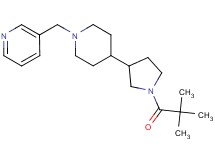 3-({4-[1-(2,2-dimethylpropanoyl)-3-pyrrolidinyl]-1-piperidinyl}methyl)pyridine