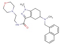 1-methyl-5-[methyl(1-naphthylmethyl)amino]-N-[2-(4-morpholinyl)ethyl]-4,5,6,7-tetrahydro-1H-indazole-3-carboxamide