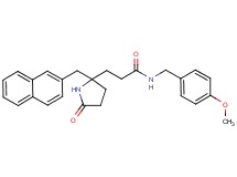 N-(4-methoxybenzyl)-3-[2-(2-naphthylmethyl)-5-oxo-2-pyrrolidinyl]propanamide