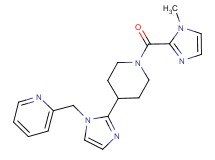 2-[(2-{1-[(1-methyl-1H-imidazol-2-yl)carbonyl]-4-piperidinyl}-1H-imidazol-1-yl)methyl]pyridine