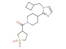 4-[1-(cyclobutylmethyl)-1H-imidazol-2-yl]-1-[(1,1-dioxidotetrahydro-3-thienyl)carbonyl]piperidine