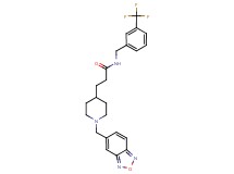 3-[1-(2,1,3-benzoxadiazol-5-ylmethyl)-4-piperidinyl]-N-[3-(trifluoromethyl)benzyl]propanamide