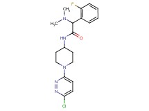 N-[1-(6-chloro-3-pyridazinyl)-4-piperidinyl]-2-(dimethylamino)-2-(2-fluorophenyl)acetamide