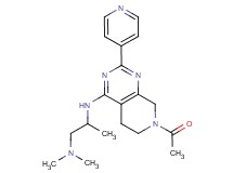 N~2~-[7-acetyl-2-(4-pyridinyl)-5,6,7,8-tetrahydropyrido[3,4-d]pyrimidin-4-yl]-N~1~,N~1~-dimethyl-1,2-propanediamine