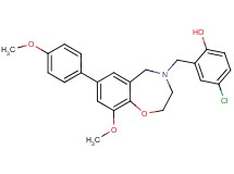 4-chloro-2-{[9-methoxy-7-(4-methoxyphenyl)-2,3-dihydro-1,4-benzoxazepin-4(5H)-yl]methyl}phenol