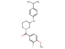 1-(3-fluoro-4-methoxybenzoyl)-N-(4-isopropylphenyl)-3-piperidinamine