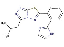 6-[2-(1H-imidazol-2-yl)phenyl]-3-isobutyl[1,2,4]triazolo[3,4-b][1,3,4]thiadiazole