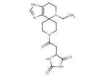 5-[2-(5-ethyl-1,5,6,7-tetrahydro-1'H-spiro[imidazo[4,5-c]pyridine-4,4'-piperidin]-1'-yl)-2-oxoethyl]imidazolidine-2,4-dione