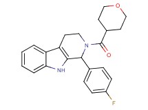 1-(4-fluorophenyl)-2-(tetrahydro-2H-pyran-4-ylcarbonyl)-2,3,4,9-tetrahydro-1H-beta-carboline