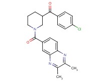 (4-chlorophenyl){1-[(2,3-dimethyl-6-quinoxalinyl)carbonyl]-3-piperidinyl}methanone