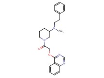N-methyl-N-(2-phenylethyl)-1-[(4-quinazolinyloxy)acetyl]-3-piperidinamine