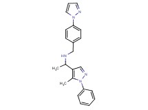 1-(5-methyl-1-phenyl-1H-pyrazol-4-yl)-N-[4-(1H-pyrazol-1-yl)benzyl]ethanamine