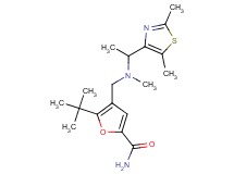 5-tert-butyl-4-{[[1-(2,5-dimethyl-1,3-thiazol-4-yl)ethyl](methyl)amino]methyl}-2-furamide