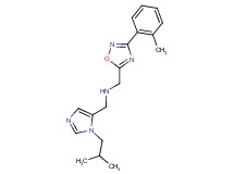 1-(1-isobutyl-1H-imidazol-5-yl)-N-{[3-(2-methylphenyl)-1,2,4-oxadiazol-5-yl]methyl}methanamine