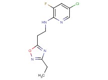 5-chloro-N-[2-(3-ethyl-1,2,4-oxadiazol-5-yl)ethyl]-3-fluoro-2-pyridinamine