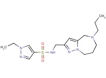 1-ethyl-N-[(5-propyl-5,6,7,8-tetrahydro-4H-pyrazolo[1,5-a][1,4]diazepin-2-yl)methyl]-1H-pyrazole-4-sulfonamide