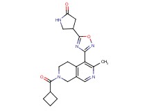 4-{3-[7-(cyclobutylcarbonyl)-3-methyl-5,6,7,8-tetrahydro-2,7-naphthyridin-4-yl]-1,2,4-oxadiazol-5-yl}-2-pyrrolidinone