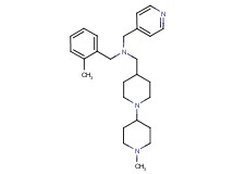 (2-methylbenzyl)[(1'-methyl-1,4'-bipiperidin-4-yl)methyl](4-pyridinylmethyl)amine