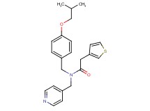 N-(4-isobutoxybenzyl)-N-(4-pyridinylmethyl)-2-(3-thienyl)acetamide