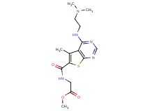 methyl N-[(4-{[2-(dimethylamino)ethyl]amino}-5-methylthieno[2,3-d]pyrimidin-6-yl)carbonyl]glycinate
