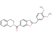 2-{[2-(3,4-dimethoxybenzyl)-1,3-benzoxazol-6-yl]carbonyl}-1,2,3,4-tetrahydroisoquinoline