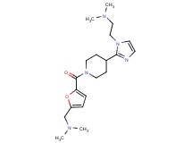 ({5-[(4-{1-[2-(dimethylamino)ethyl]-1H-imidazol-2-yl}-1-piperidinyl)carbonyl]-2-furyl}methyl)dimethylamine