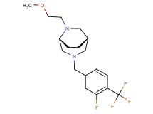 (1S*,5R*)-3-[3-fluoro-4-(trifluoromethyl)benzyl]-6-(2-methoxyethyl)-3,6-diazabicyclo[3.2.2]nonane