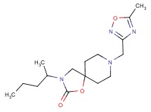 3-(1-methylbutyl)-8-[(5-methyl-1,2,4-oxadiazol-3-yl)methyl]-1-oxa-3,8-diazaspiro[4.5]decan-2-one