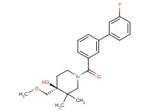 (4S*)-1-[(3'-fluorobiphenyl-3-yl)carbonyl]-4-(methoxymethyl)-3,3-dimethylpiperidin-4-ol