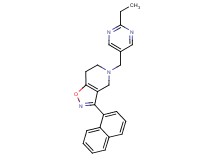 5-[(2-ethylpyrimidin-5-yl)methyl]-3-(1-naphthyl)-4,5,6,7-tetrahydroisoxazolo[4,5-c]pyridine