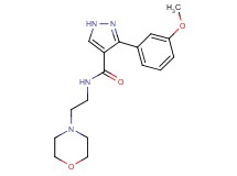 3-(3-methoxyphenyl)-N-[2-(4-morpholinyl)ethyl]-1H-pyrazole-4-carboxamide