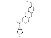 4-[rel-(1R,5S,6r)-3-azabicyclo[3.1.0]hex-6-ylcarbonyl]-1-(4-methoxybenzyl)-2-piperazinone hydrochloride