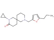 2-cyclopropyl-8-[(5-propyl-2-furyl)methyl]-2,8-diazaspiro[5.5]undecan-3-one