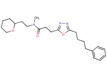 N-methyl-3-[5-(4-phenylbutyl)-1,3,4-oxadiazol-2-yl]-N-[2-(tetrahydro-2H-pyran-2-yl)ethyl]propanamide