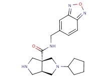 rel-(3aR,6aR)-N-(2,1,3-benzoxadiazol-5-ylmethyl)-2-cyclopentylhexahydropyrrolo[3,4-c]pyrrole-3a(1H)-carboxamide dihydrochloride