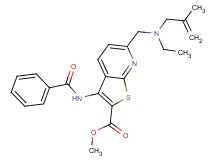 methyl 3-(benzoylamino)-6-{[ethyl(2-methyl-2-propen-1-yl)amino]methyl}thieno[2,3-b]pyridine-2-carboxylate