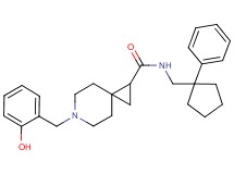 6-(2-hydroxybenzyl)-N-[(1-phenylcyclopentyl)methyl]-6-azaspiro[2.5]octane-1-carboxamide