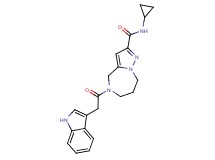 N-cyclopropyl-5-(1H-indol-3-ylacetyl)-5,6,7,8-tetrahydro-4H-pyrazolo[1,5-a][1,4]diazepine-2-carboxamide