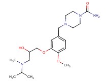 4-(3-{2-hydroxy-3-[isopropyl(methyl)amino]propoxy}-4-methoxybenzyl)piperazine-1-carboxamide