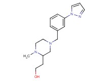 2-{1-methyl-4-[3-(1H-pyrazol-1-yl)benzyl]-2-piperazinyl}ethanol trifluoroacetate (salt)