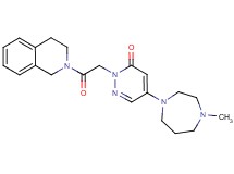 2-[2-(3,4-dihydroisoquinolin-2(1H)-yl)-2-oxoethyl]-5-(4-methyl-1,4-diazepan-1-yl)pyridazin-3(2H)-one