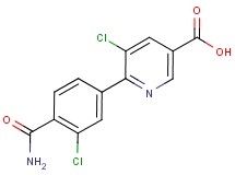 6-[4-(aminocarbonyl)-3-chlorophenyl]-5-chloronicotinic acid