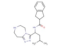 N-[3-methyl-1-(6,7,8,9-tetrahydro-5H-[1,2,4]triazolo[4,3-d][1,4]diazepin-3-yl)butyl]indane-2-carboxamide