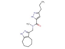 N-(1,4,5,6,7,8-hexahydrocyclohepta[c]pyrazol-3-ylmethyl)-N-methyl-3-propyl-1H-pyrazole-5-carboxamide