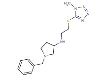 1-benzyl-N-{2-[(1-methyl-1H-tetrazol-5-yl)thio]ethyl}pyrrolidin-3-amine
