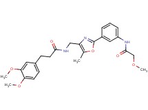 3-(3,4-dimethoxyphenyl)-N-[(2-{3-[(methoxyacetyl)amino]phenyl}-5-methyl-1,3-oxazol-4-yl)methyl]propanamide