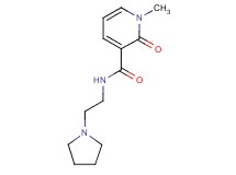 1-methyl-2-oxo-N-(2-pyrrolidin-1-ylethyl)-1,2-dihydropyridine-3-carboxamide