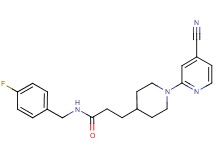 3-[1-(4-cyanopyridin-2-yl)piperidin-4-yl]-N-(4-fluorobenzyl)propanamide