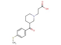 3-{3-[4-(methylthio)benzoyl]piperidin-1-yl}propanoic acid